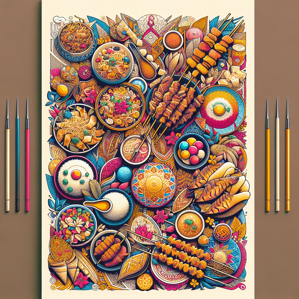 Poster Kreatif: Memperkenalkan Keanekaragaman Makanan Tradisional Indonesia